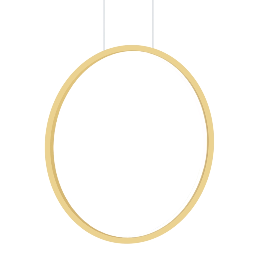 Lustre LED suspenso SATURNO LED/28W/230V diâmetro 50 cm IP44 dourado