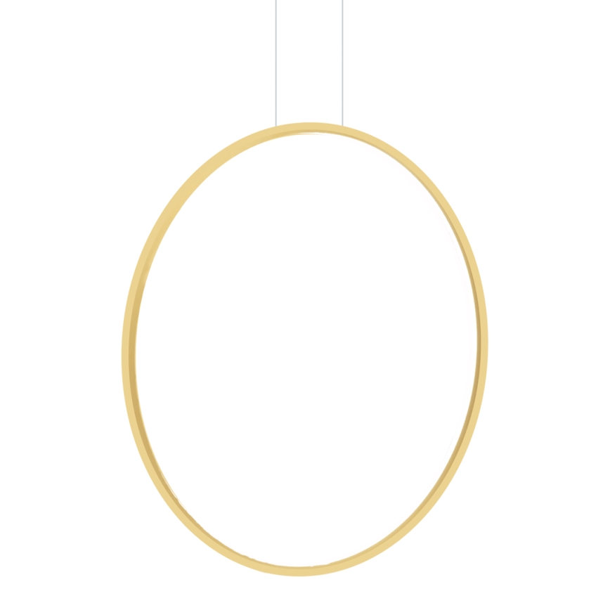 Lustre LED suspenso em cabo SATURNO LED/46W/230V diâmetro 80 cm IP44 dourado