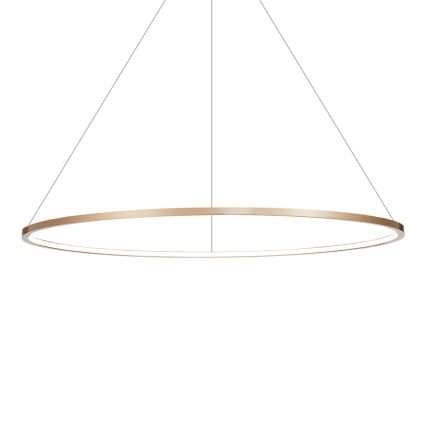 Lustre LED suspenso em cabo SATURNO LED/57W/230V Ø 100 cm IP44 dourado