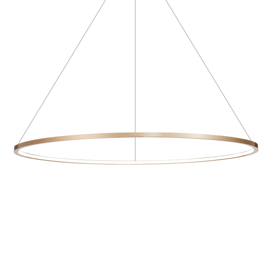 Lustre LED suspenso em cabo SATURNO LED/57W/230V Ø 100 cm IP44 dourado