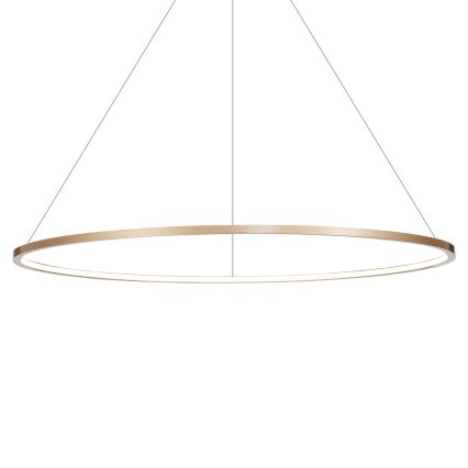 Lustre LED suspenso SATURNO LED/65W/230V diâmetro 120 cm IP44 dourado