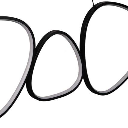 Lustre LED suspenso com cabo PETRA LED/48W/230V 4000K preto