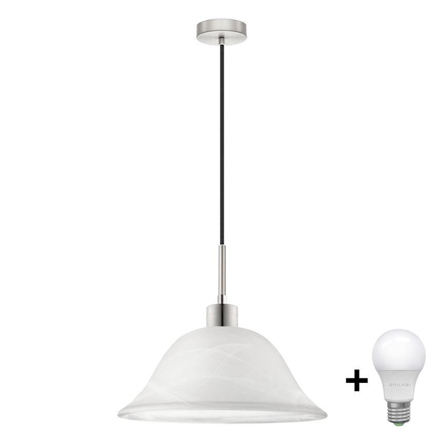 Lustre LED suspenso em cabo 1xE27/60W/230V branco