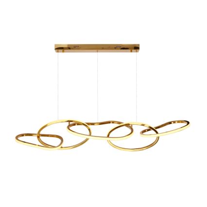 Lustre LED suspenso em cabo ANNELI LED/45W/230V 125 cm dourado