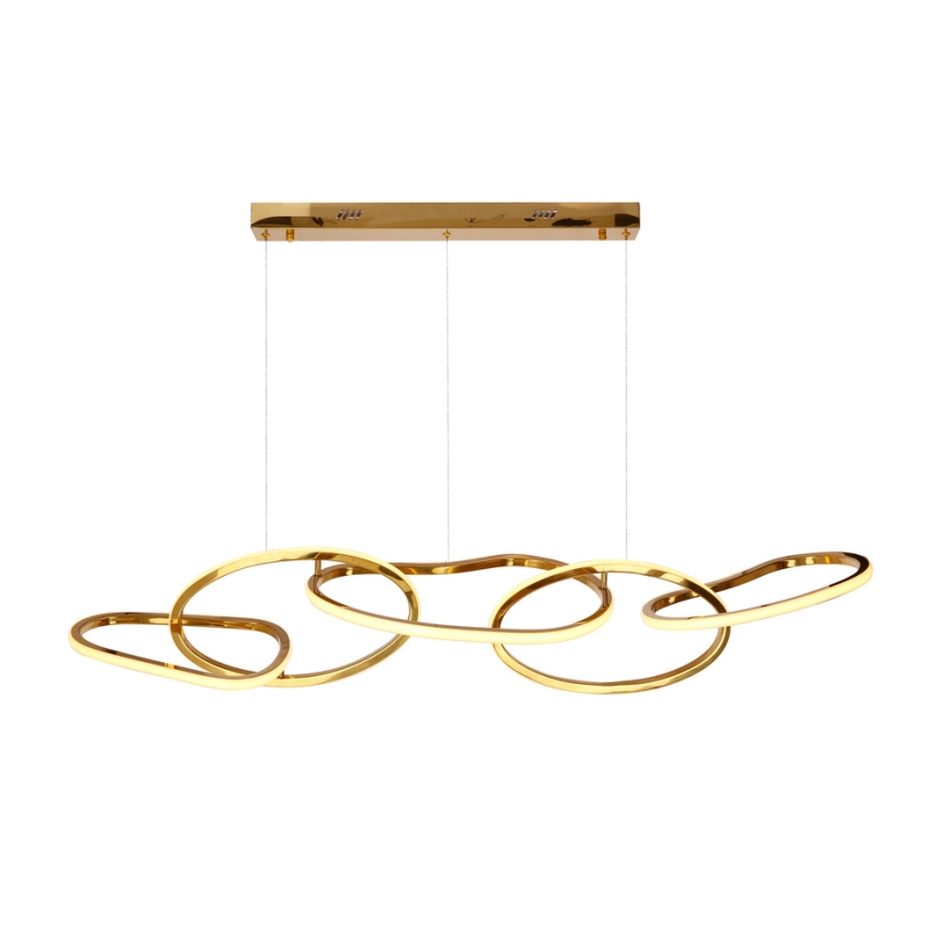 Lustre LED suspenso em cabo ANNELI LED/45W/230V 125 cm dourado