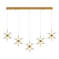 Lustre LED suspenso em cabo BUTTERFLY 10xLED/5W/230V 3000K dourado