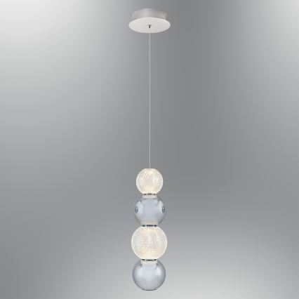 Lustre LED suspenso em cabo CREMONA LED/7W/230V 3000K cromado fosco