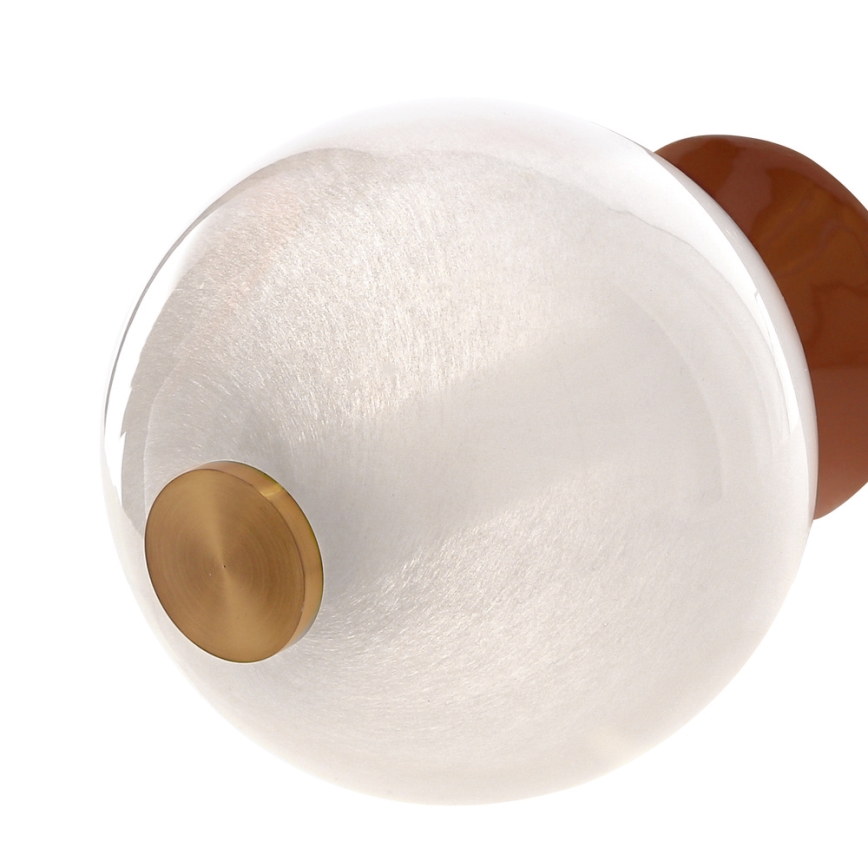 Lustre LED suspenso em cabo FLORES LED/7W/230V dourado/castanho