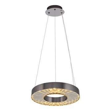Lustre LED suspenso em cabo JESI LED/35W/230V 3000K diâmetro 40 cm prateado