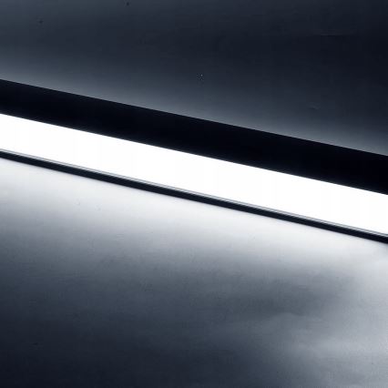 Lustre LED suspenso em cabo LED/44W/230V 6000K 120 cm preto