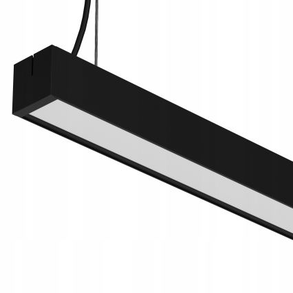 Lustre LED suspenso em cabo LED/44W/230V 6000K 120 cm preto