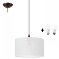 Lustre LED suspenso em cabo NOEL 1xE27/60W/230V branco