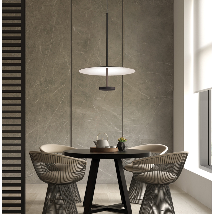 Lustre LED suspenso em cabo ROSS LED/13W/230V preto/branco