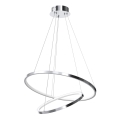 Lustre LED suspenso em cabo ROTONDA LED/51W/230V cromo brilhante