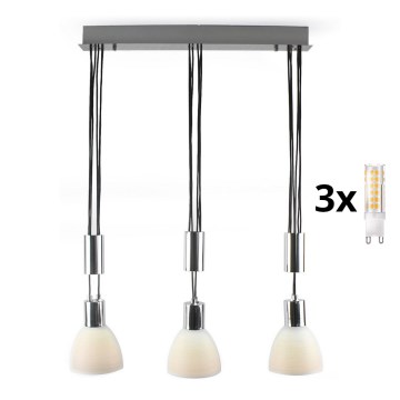Lustre LED suspenso em cabo WENDY 3xG9/33W/230V