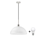 Lustre LED suspenso por cabo 1xE27/60W/230V branco/preto