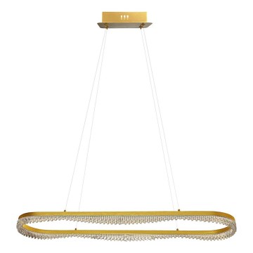 Lustre LED suspenso por cabo, 45W/230V, dourado