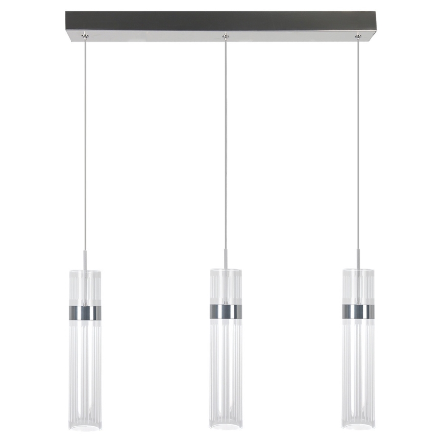Lustre LED suspenso por cabo AMBIENTE 3xLED/6W/230V 3000/4000/6000K cromado brilhante