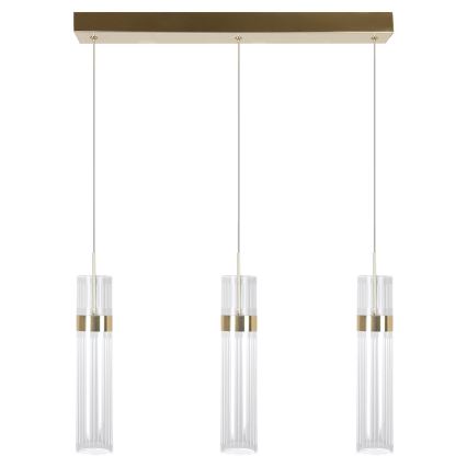 Lustre LED suspenso por cabo AMBIENTE 3xLED/6W/230V 3000/4000/6000K dourado