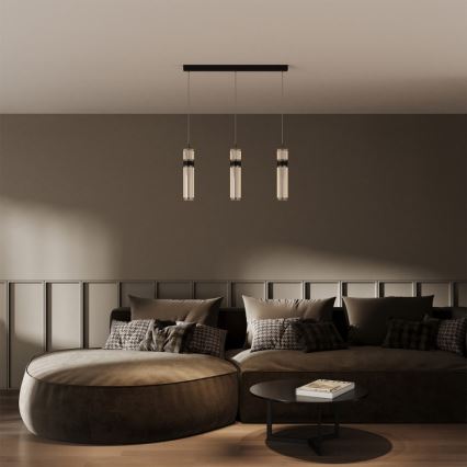 Lustre LED suspenso por cabo AMBIENTE 3xLED/6W/230V 3000/4000/6000K preto