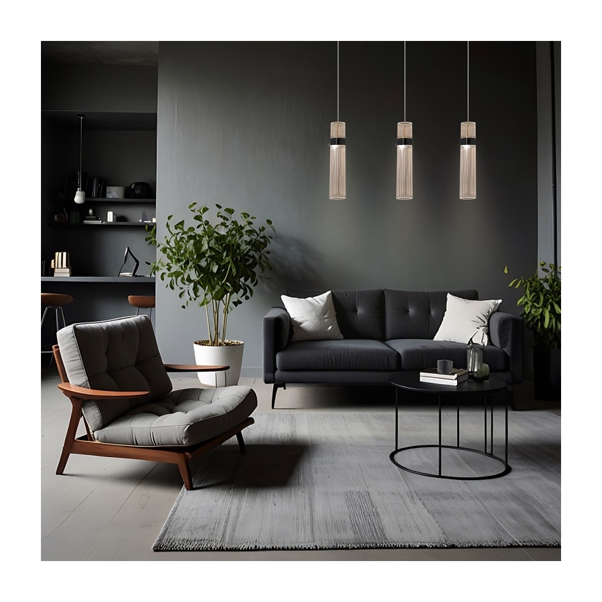Lustre LED suspenso por cabo AMBIENTE 3xLED/6W/230V 3000/4000/6000K preto