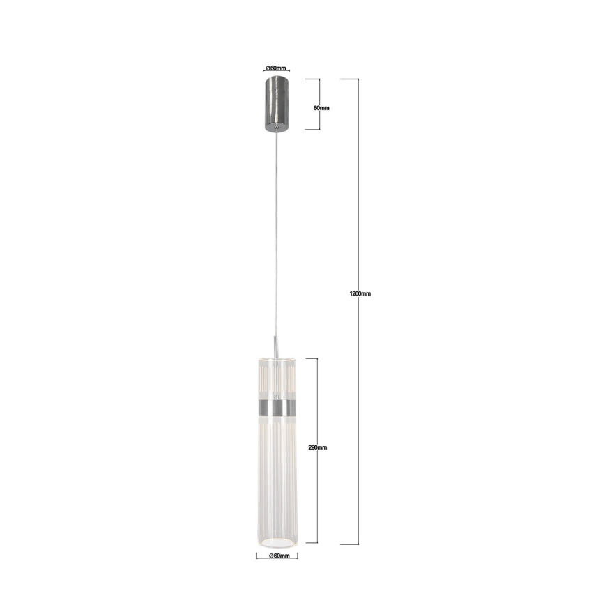 Lustre LED suspenso por cabo AMBIENTE LED/6W/230V 3000/4000/6000K cromo brilhante