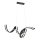 Lustre LED suspenso por cabo AREZIA LED/42W/230V, preto