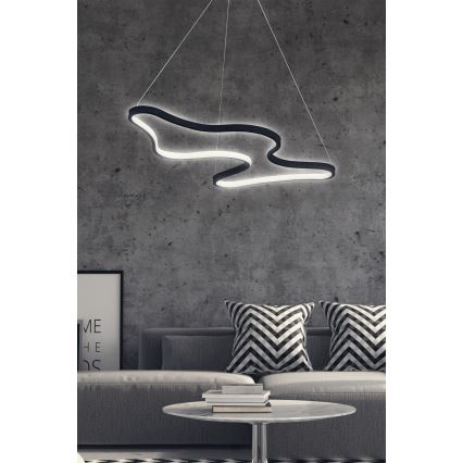 Lustre LED suspenso por cabo ARTISAN LED/36W/230V 6500K preto