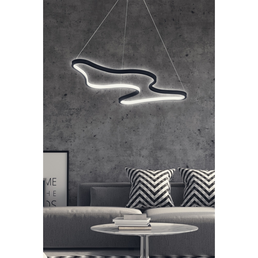 Lustre LED suspenso por cabo ARTISAN LED/36W/230V 6500K preto