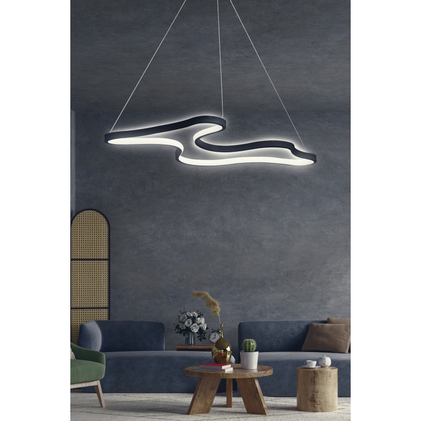 Lustre LED suspenso por cabo ARTISAN LED/36W/230V 6500K preto