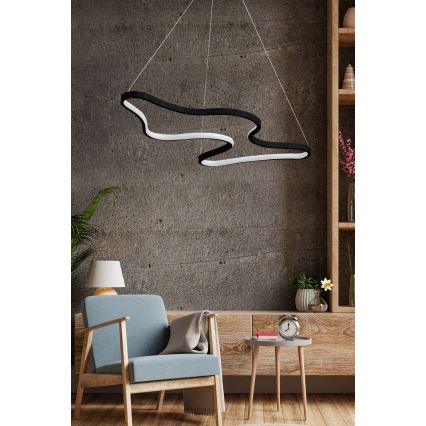 Lustre LED suspenso por cabo ARTISAN LED/36W/230V 6500K preto
