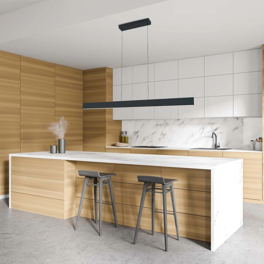 Lustre LED suspenso por cabo BERNADETTA LED/20W/230V 4000K preto
