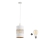 Lustre LED suspenso por cabo BOGART 1xE27/15W/230V branco/dourado