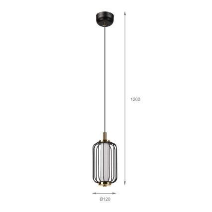 Lustre LED suspenso por cabo BONNIE LED/10W/230V 3000K preto