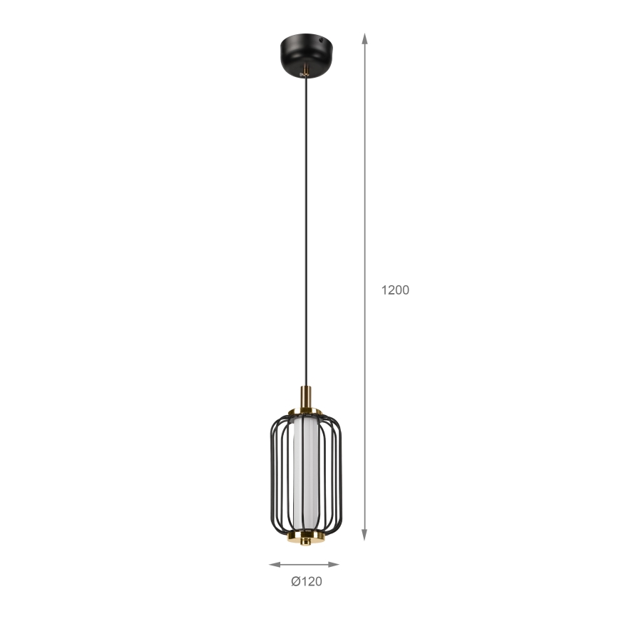 Lustre LED suspenso por cabo BONNIE LED/10W/230V 3000K preto