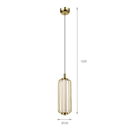 Lustre LED suspenso por cabo BONNIE LED/15W/230V 3000K dourado