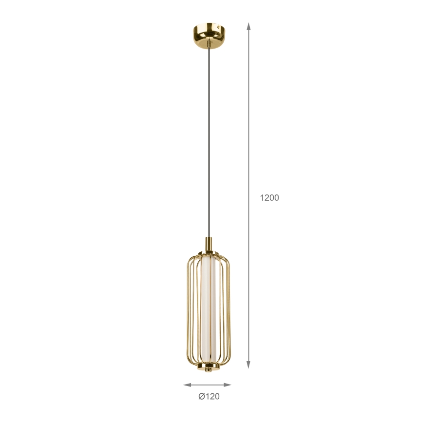 Lustre LED suspenso por cabo BONNIE LED/15W/230V 3000K dourado