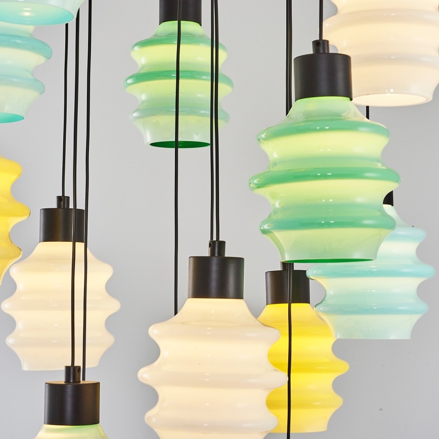 Lustre LED suspenso por cabo CACTUS 16xLED/3,12W/230V 3000K verde/amarelo/branco
