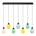 Lustre LED suspenso por cabo CACTUS 7xLED/2,8W/230V 3000K verde/amarelo/branco