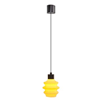 Lustre LED suspenso por cabo CACTUS LED/3W/230V 3000K preto/amarelo