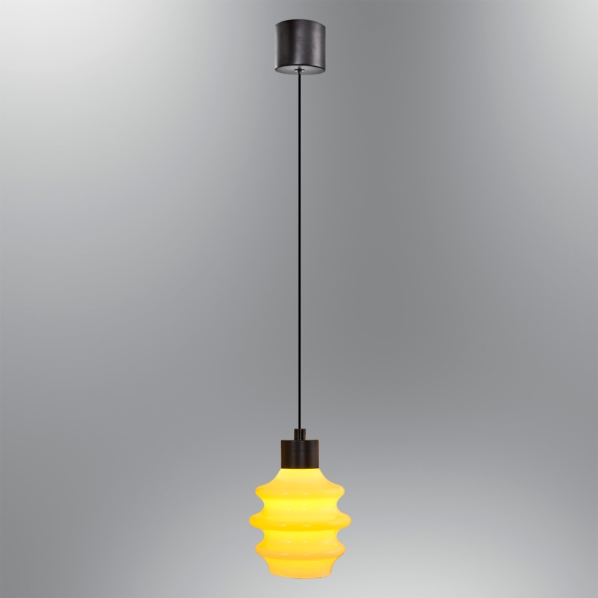 Lustre LED suspenso por cabo CACTUS LED/3W/230V 3000K preto/amarelo