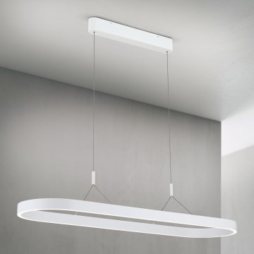 Lustre LED suspenso por cabo CARRARA LED/80W/230V 2700/3000/4000K branco