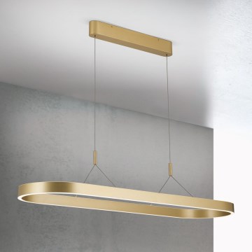 Lustre LED suspenso por cabo CARRARA LED/80W/230V 2700/3000/4000K dourado