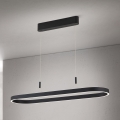 Lustre LED suspenso por cabo CARRARA LED/80W/230V 2700/3000/4000K preto