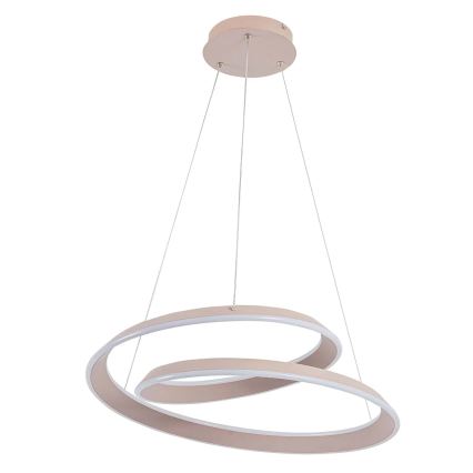 Lustre LED suspenso por cabo CASHMERE LED/75W/230V Ø 60 cm bege