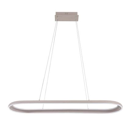 Lustre LED suspenso por cabo CASHMERE LED/80W/230V 30x100 cm bege