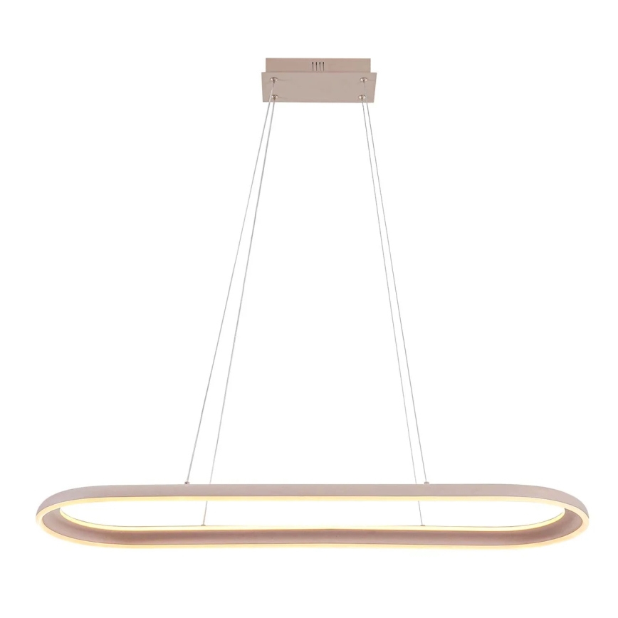 Lustre LED suspenso por cabo CASHMERE LED/80W/230V 30x100 cm bege