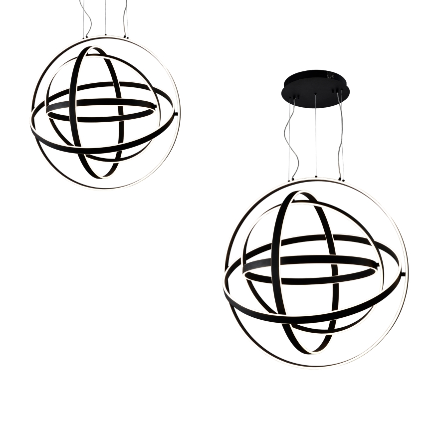 Lustre LED suspenso por cabo COPERNICUS LED/260W/230V preto