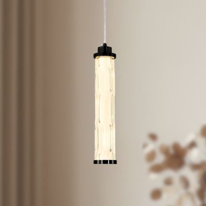 Lustre LED suspenso por cabo CORTE LED/10W/230V, preto