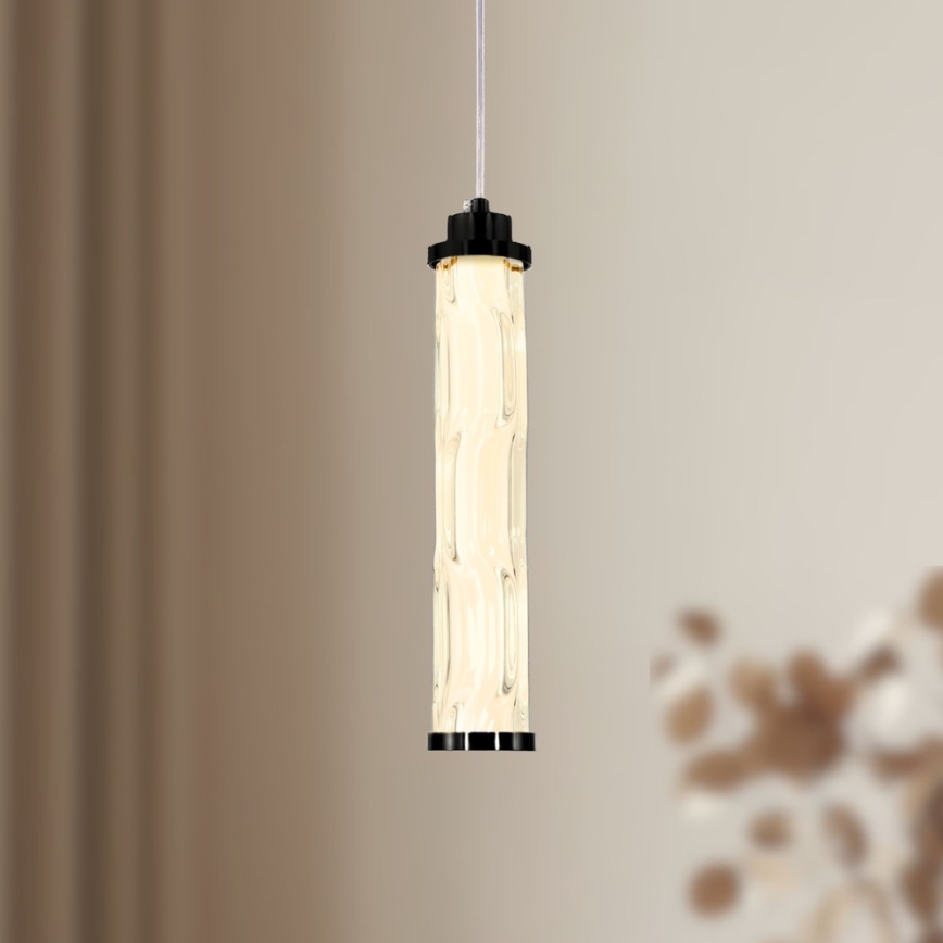 Lustre LED suspenso por cabo CORTE LED/10W/230V, preto